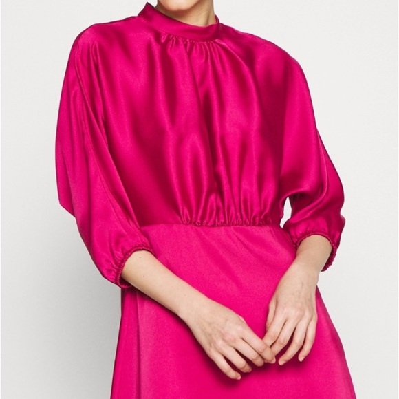 Rebecca Minkoff NWT WHITNEY DRESS Kjole - fuschia Sz 12 Office Resort Work Party - Picture 3 of 16